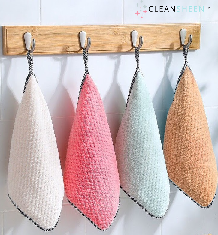 JJLA12820 Coral Fleece Kitchen Towels Super Absorbent, Non Stick Oil  Cleaning, Lint Free Perfect For Dishes, Cars, And Hands From  Jingjingliang_no4, $0.19